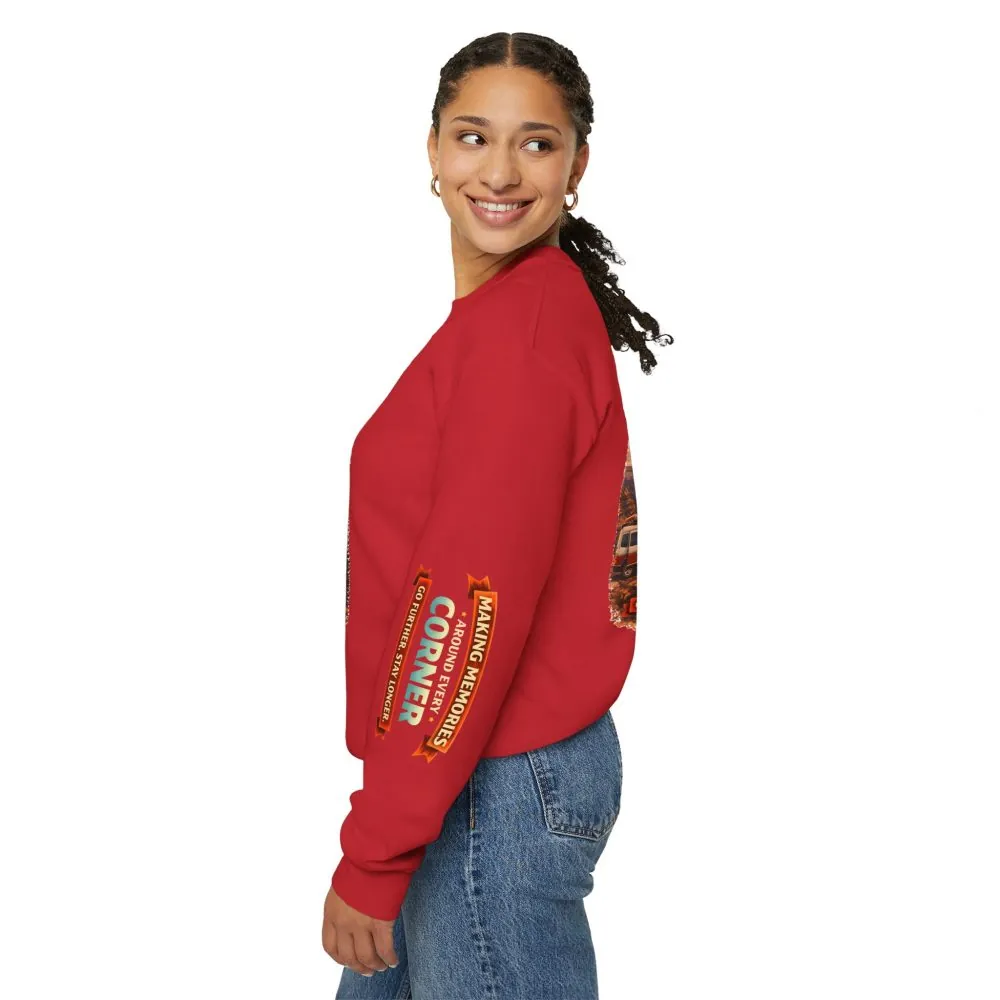 11932502240250690602_2048.jpeg Unisex Heavy Blend™ Crewneck Sweatshirt — "Making Memories Around Every Corner" Design Scenic-Line