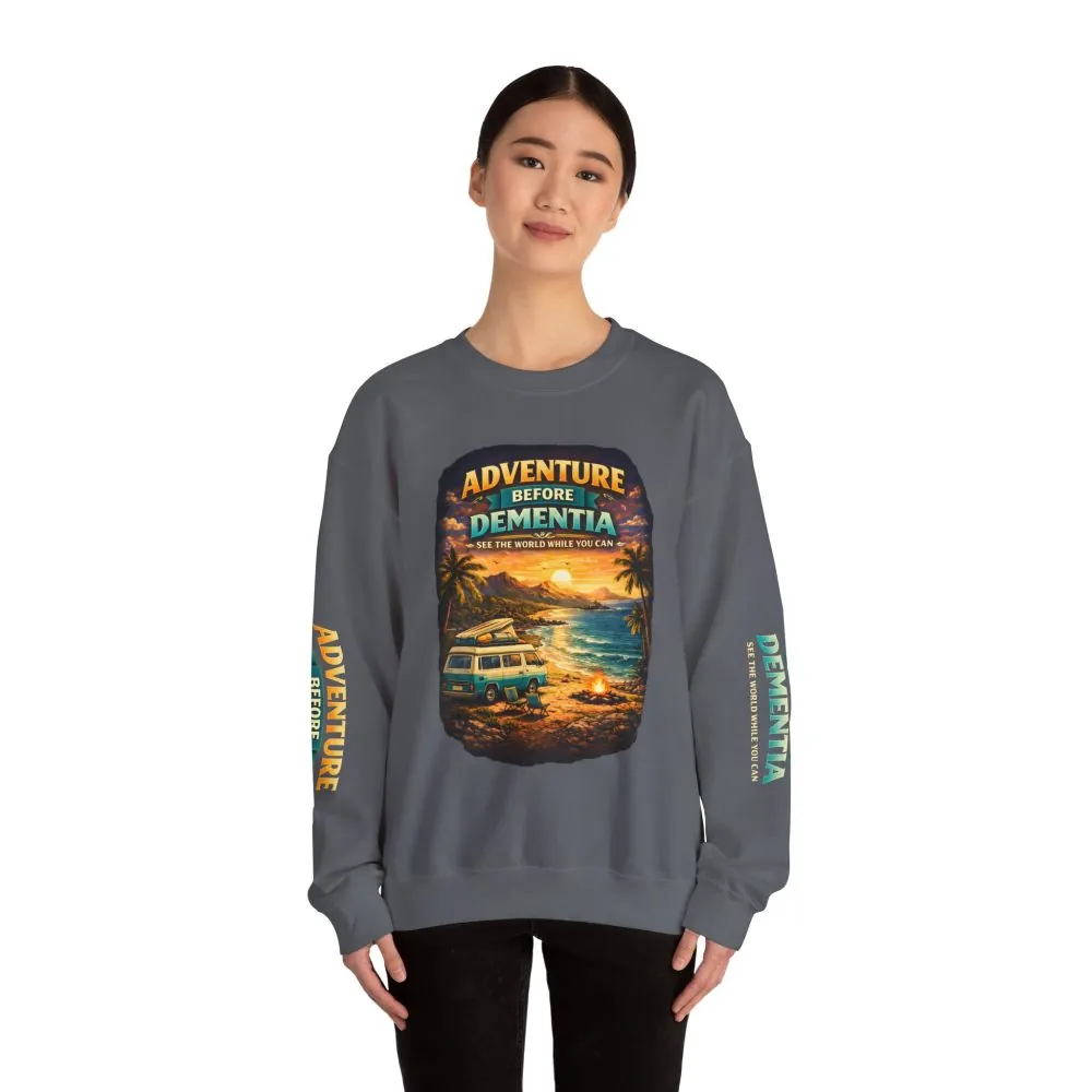 11944264426584592762_2048.jpeg Unisex Heavy Blend™ Crewneck Sweatshirt — "Adventure Before Dementia" Design Scenic-Line