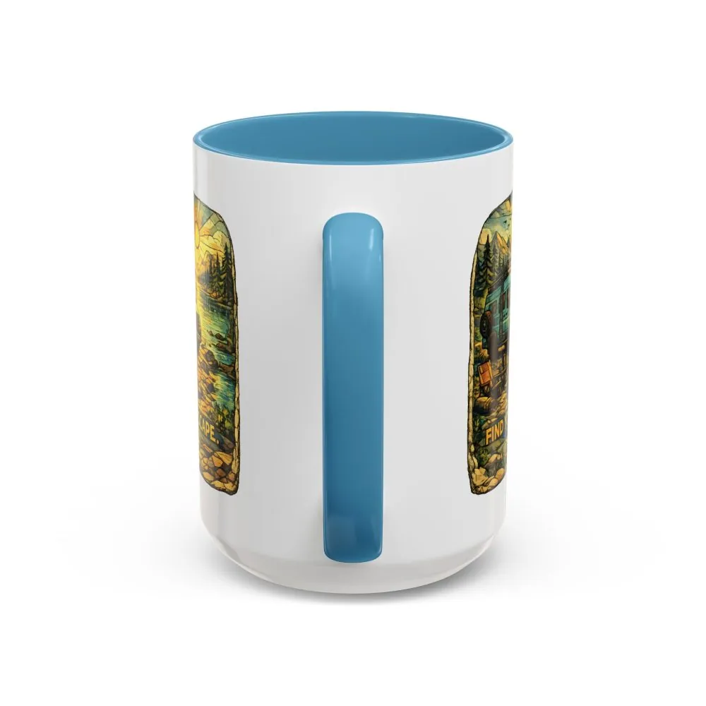 11954988453734785318_2048.jpeg Accent Coffee Mug (11, 15oz) — "Find Your Escape" Design Cubic-Line