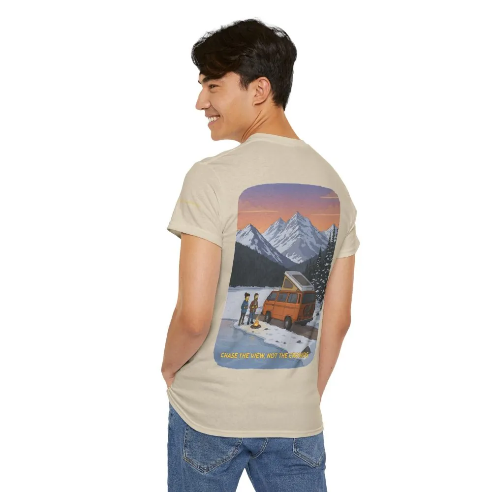 11966845113439245756_2048.jpeg Unisex Heavy Cotton Tee — "Chase The Views-Not The Crowds" Design Sitcom-Line