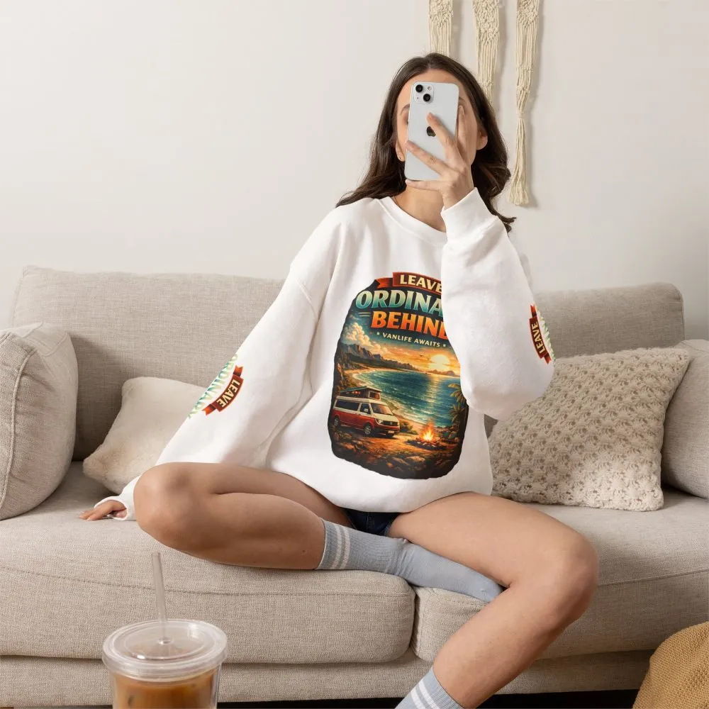 11974511518326059029_2048.jpeg Unisex Heavy Blend™ Crewneck Sweatshirt — "Leave Ordinary Behind" Design Scenic-Line