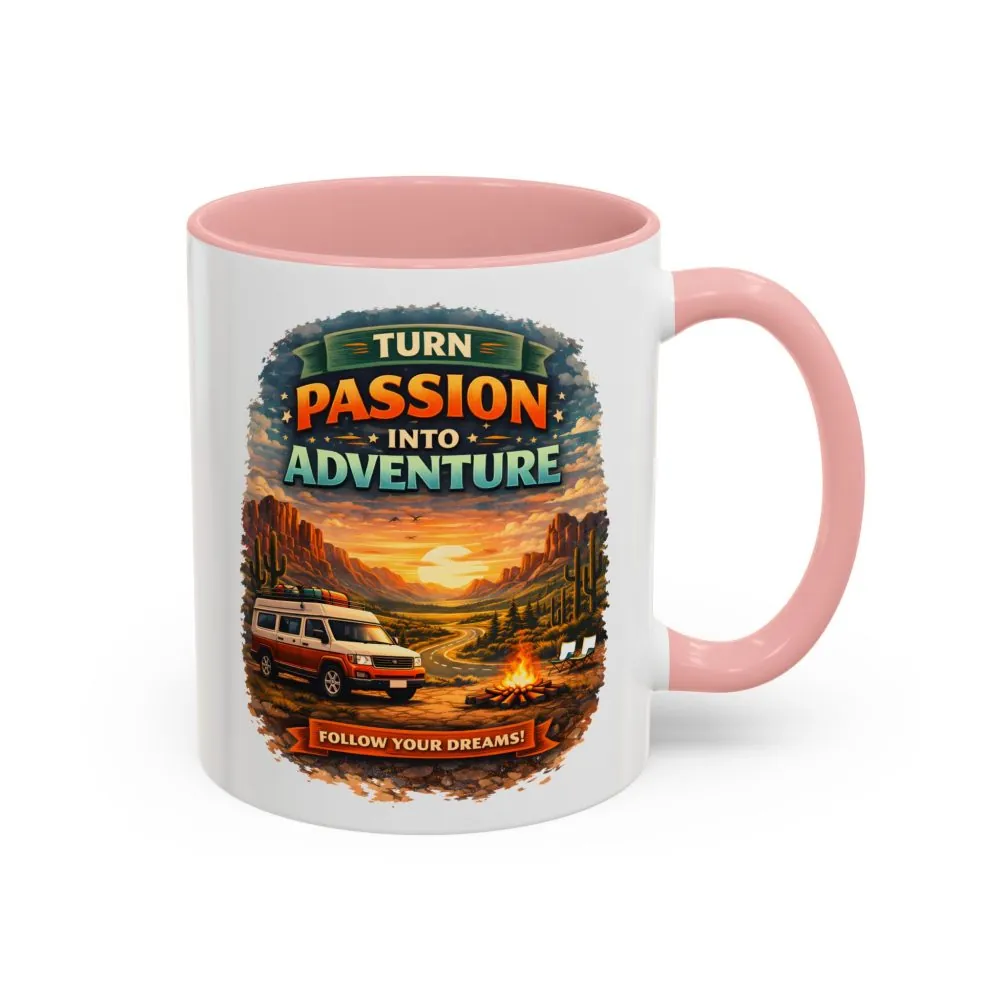 11995368773845839186_2048.jpeg Accent Coffee Mug (11, 15oz) — "Turn Passion Into Adventure" Design Scenic-Line