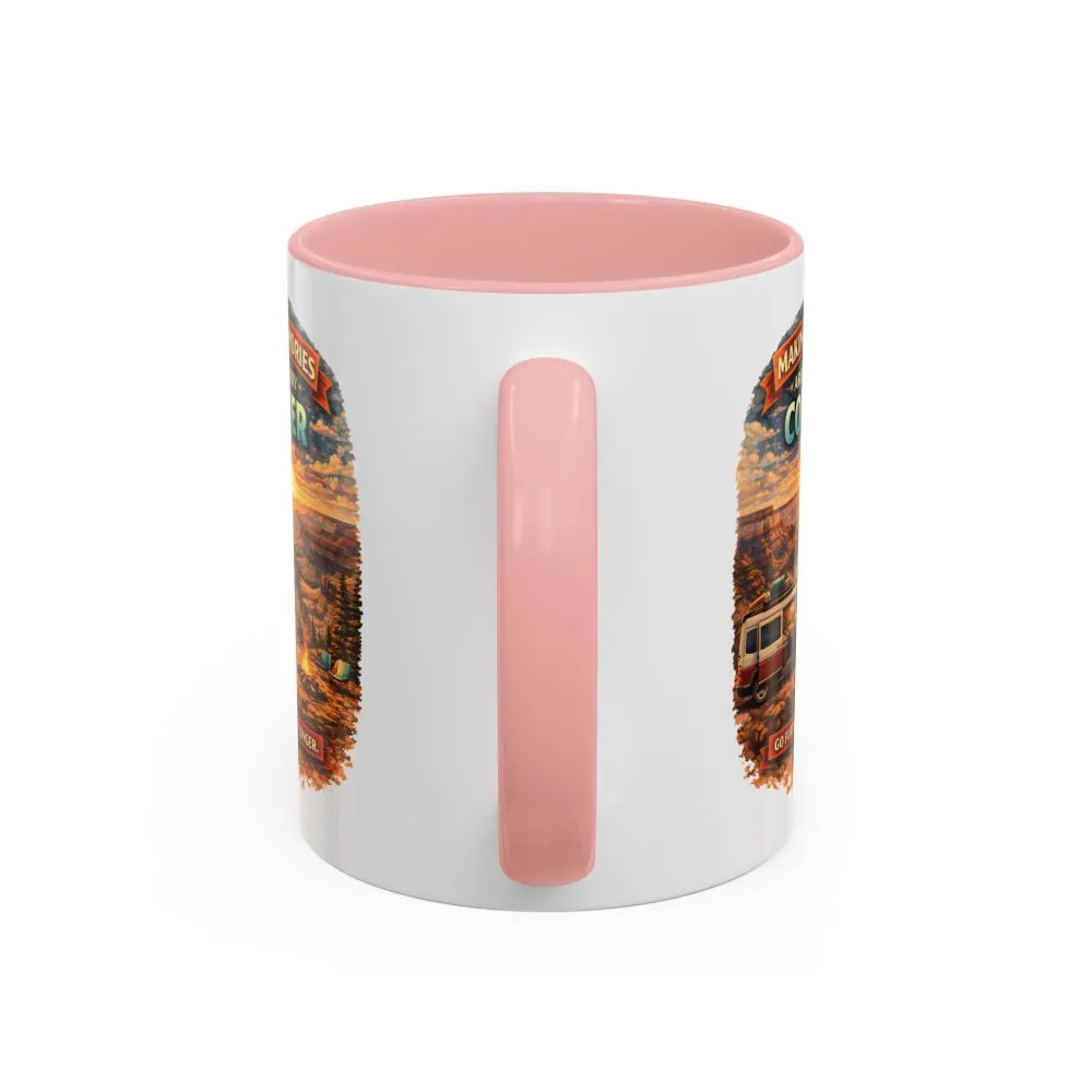 Accent Coffee Mug (11, 15oz) — "Making Memories Around Every Corner" Design Scenic-Line