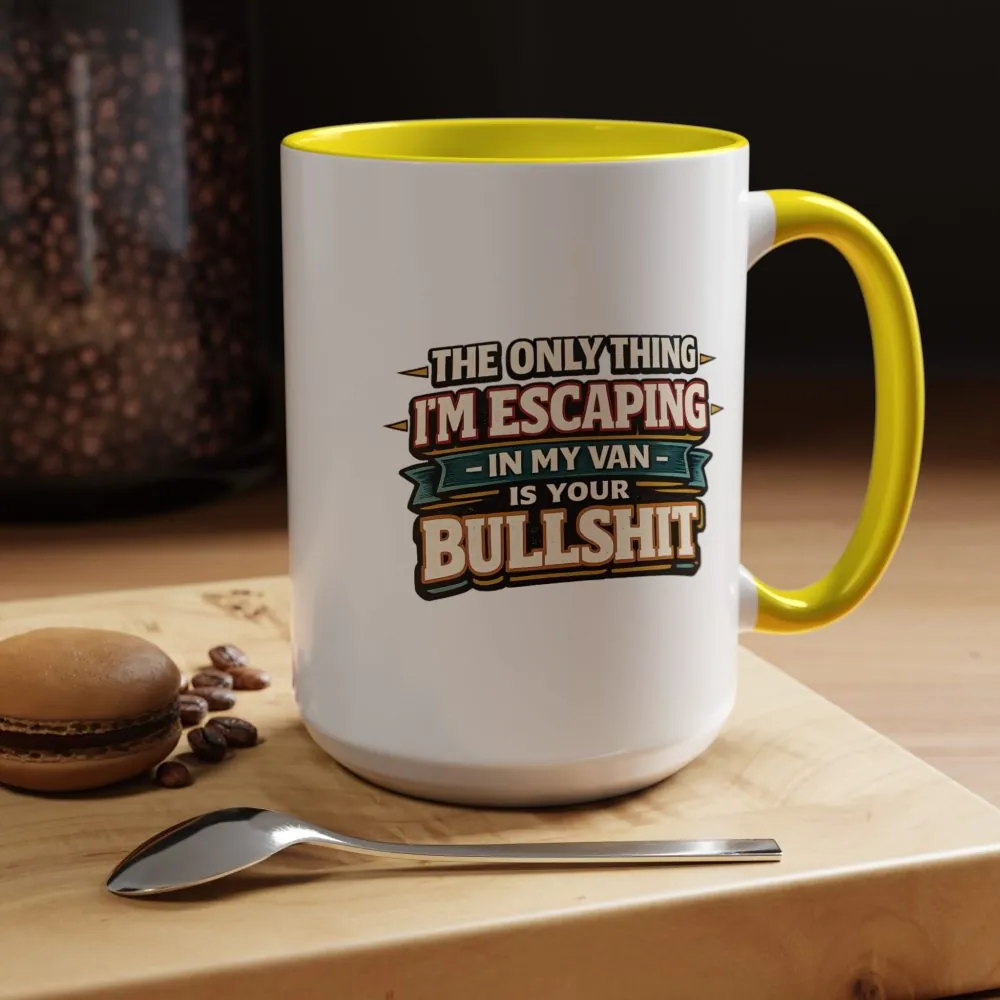 12046976102928248401_2048.jpeg Accent Coffee Mug (11, 15oz) — "The Only Thing I´m Escaping" Design F**K-Line