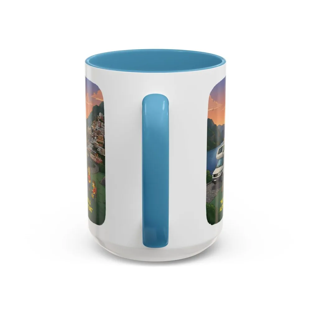 Accent Coffee Mug (11, 15oz) — "Mountain Air-Alpine Adventure" Design Sitcom-Line