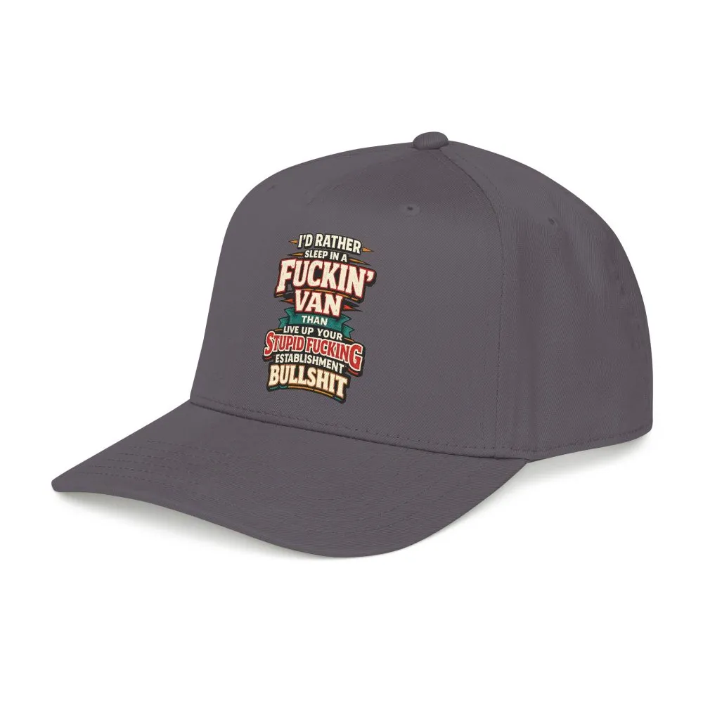 12059727474091389471_2048.jpeg Baseball Cap - "I´d Rather Sleep in A Fucking Van" Design F**K-Line