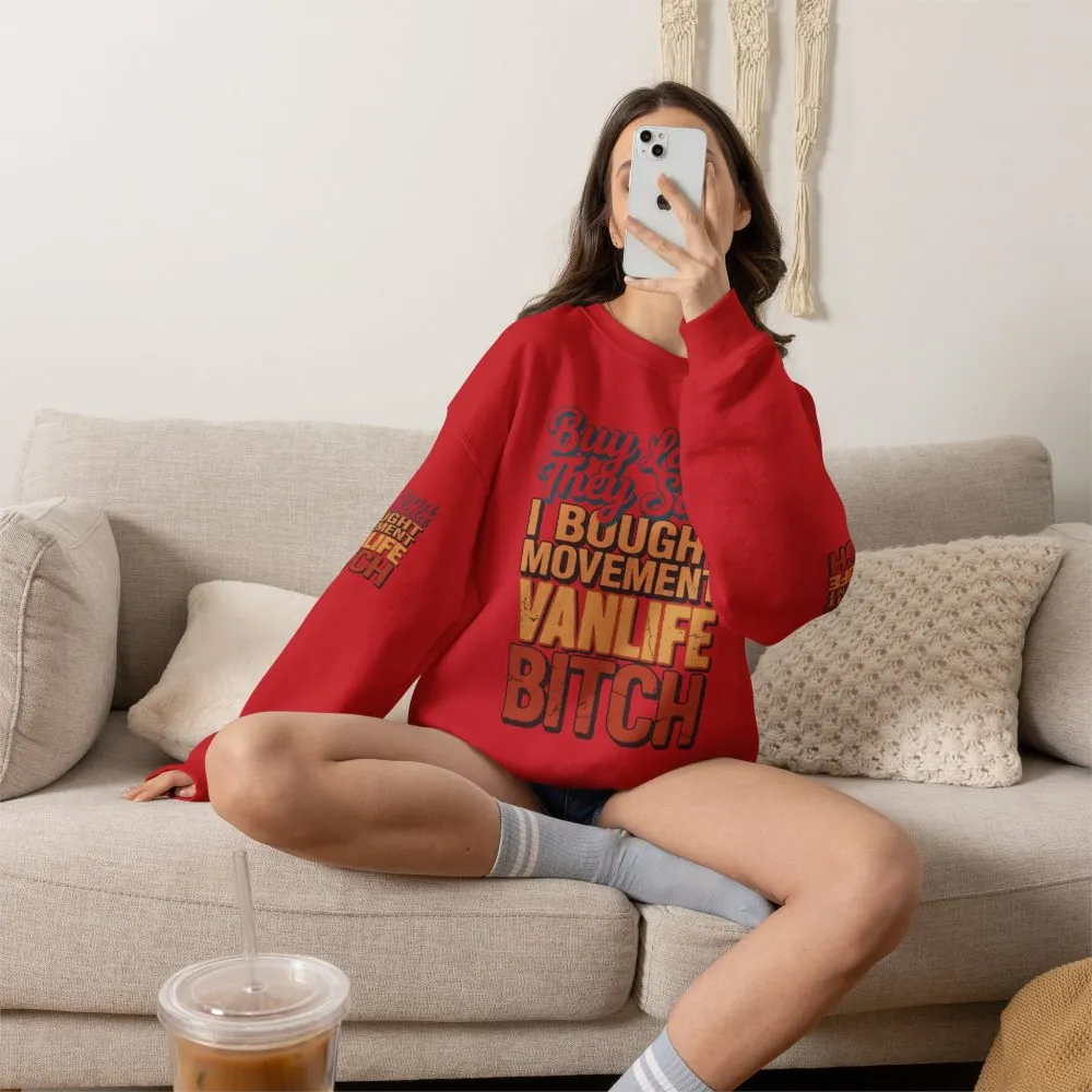 12064148397191398221_2048.jpeg Unisex Heavy Blend™ Crewneck Sweatshirt — "Buy Land They Said" Design F**K-Line