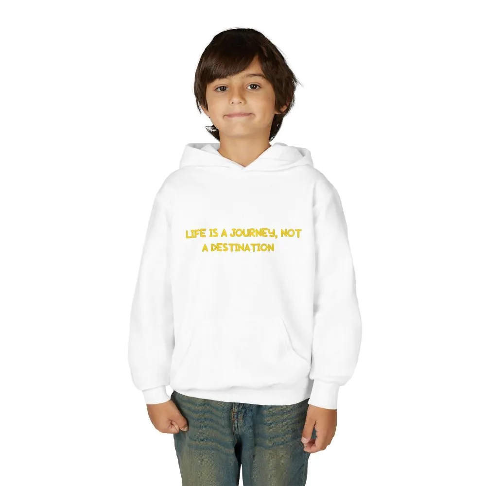 1211686825137254216_2048.jpeg Youth Hoodie(Gildan) – "Life Is A Journey-Not A Destination" (Design Sitcom-Line)