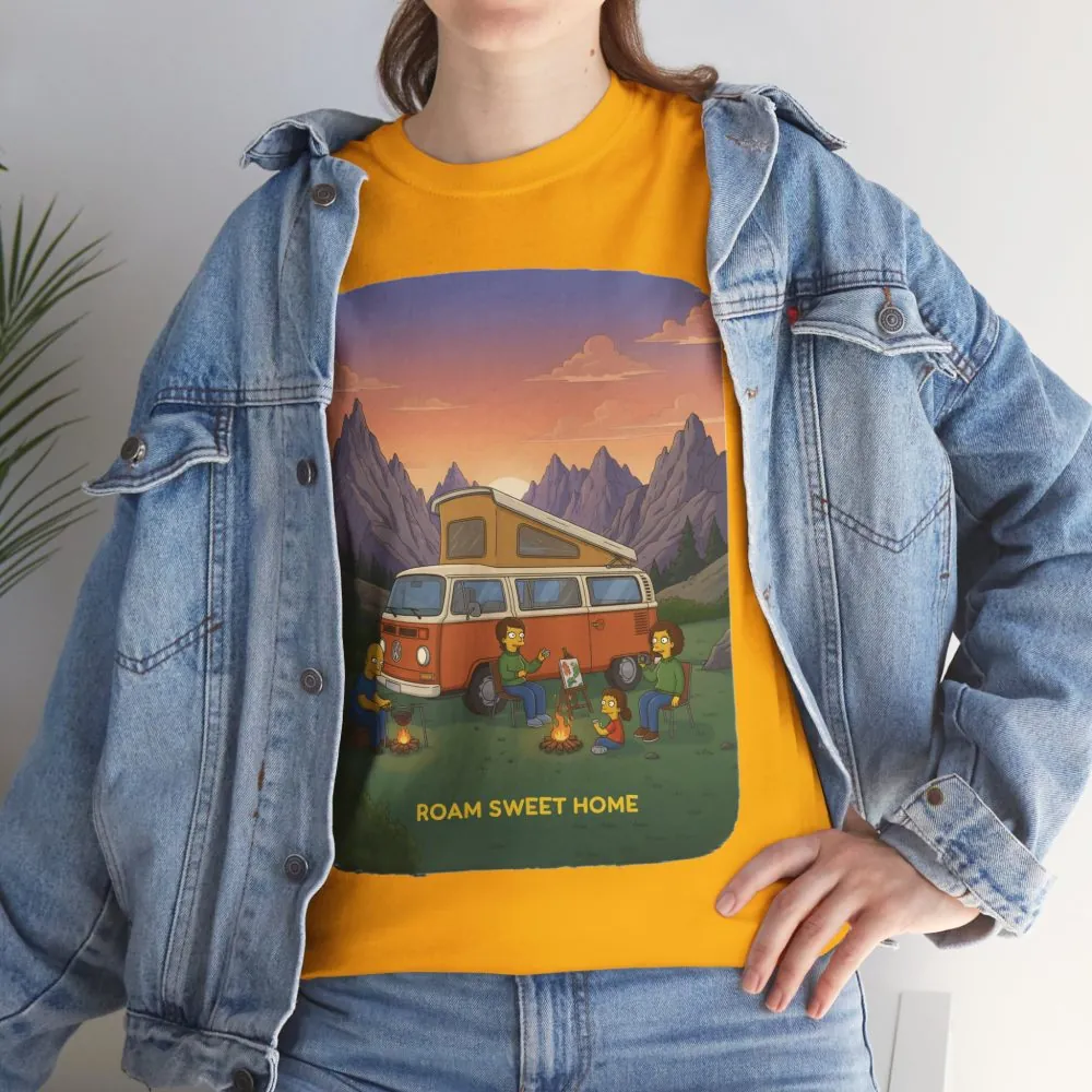 12131073870373113915_2048.jpeg Unisex Heavy Cotton Tee — "Roam Sweet Home" Design Sitcom-Line