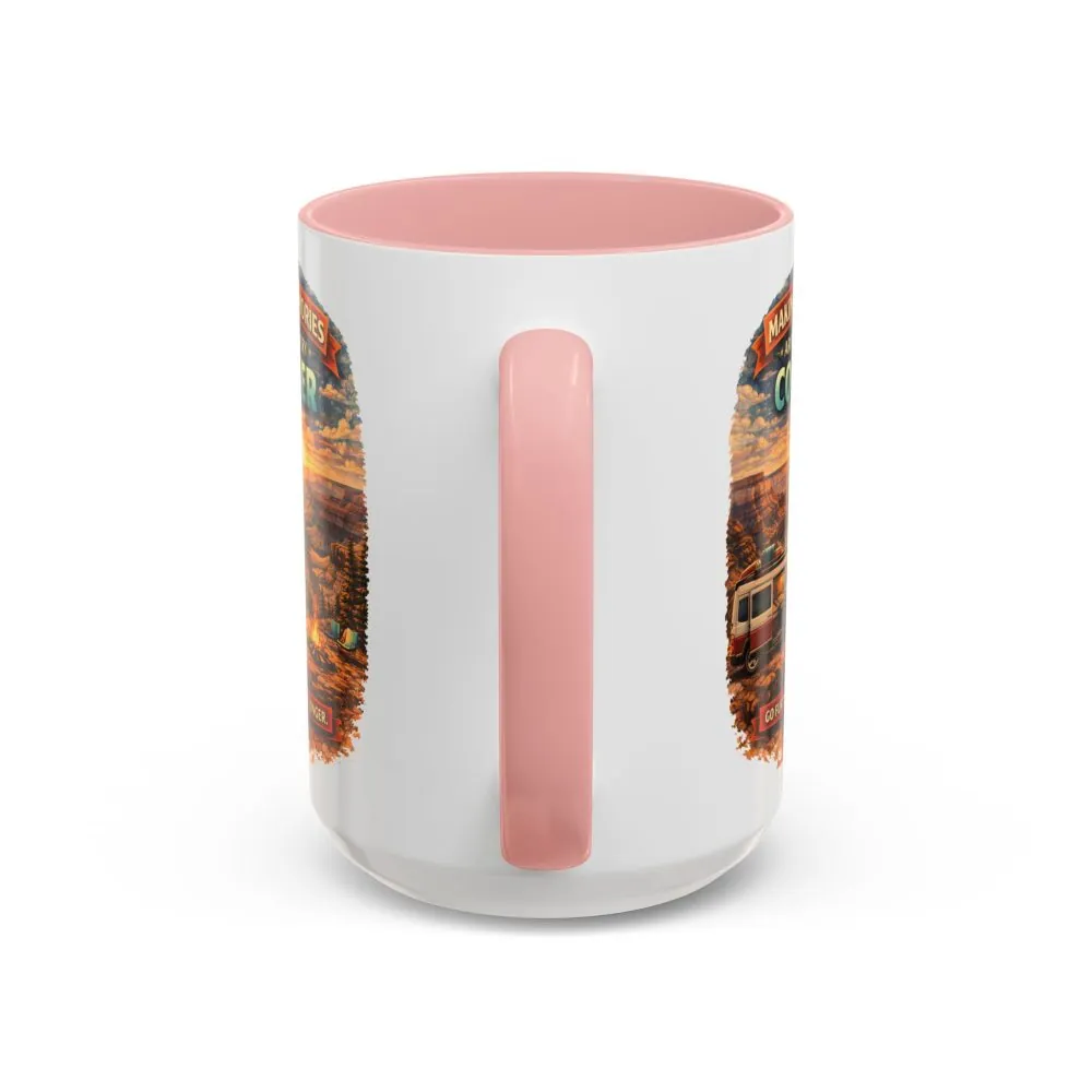 Accent Coffee Mug (11, 15oz) — "Making Memories Around Every Corner" Design Scenic-Line