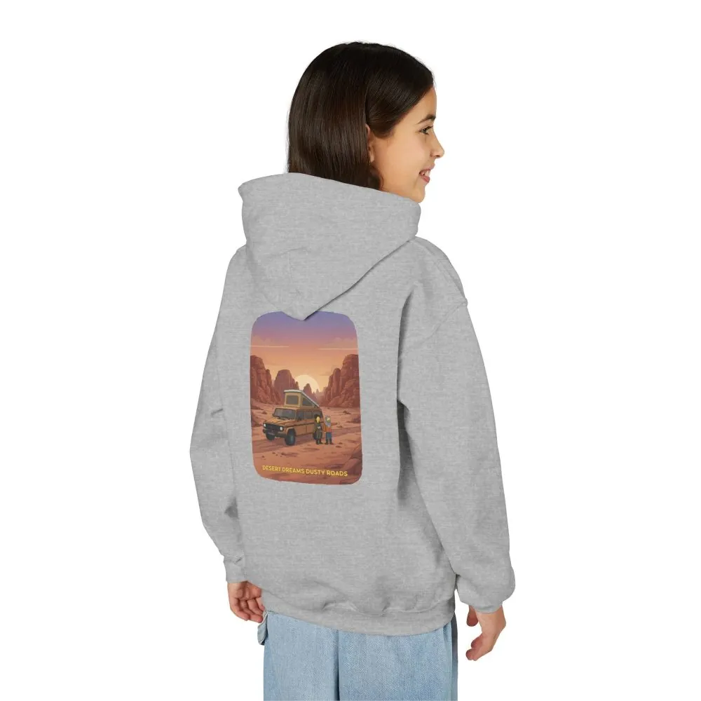 12142885512907249476_2048.jpeg Youth Hoodie(Gildan) – "Desert Dreams Dusty Roads" (Design Sitcom-Line)