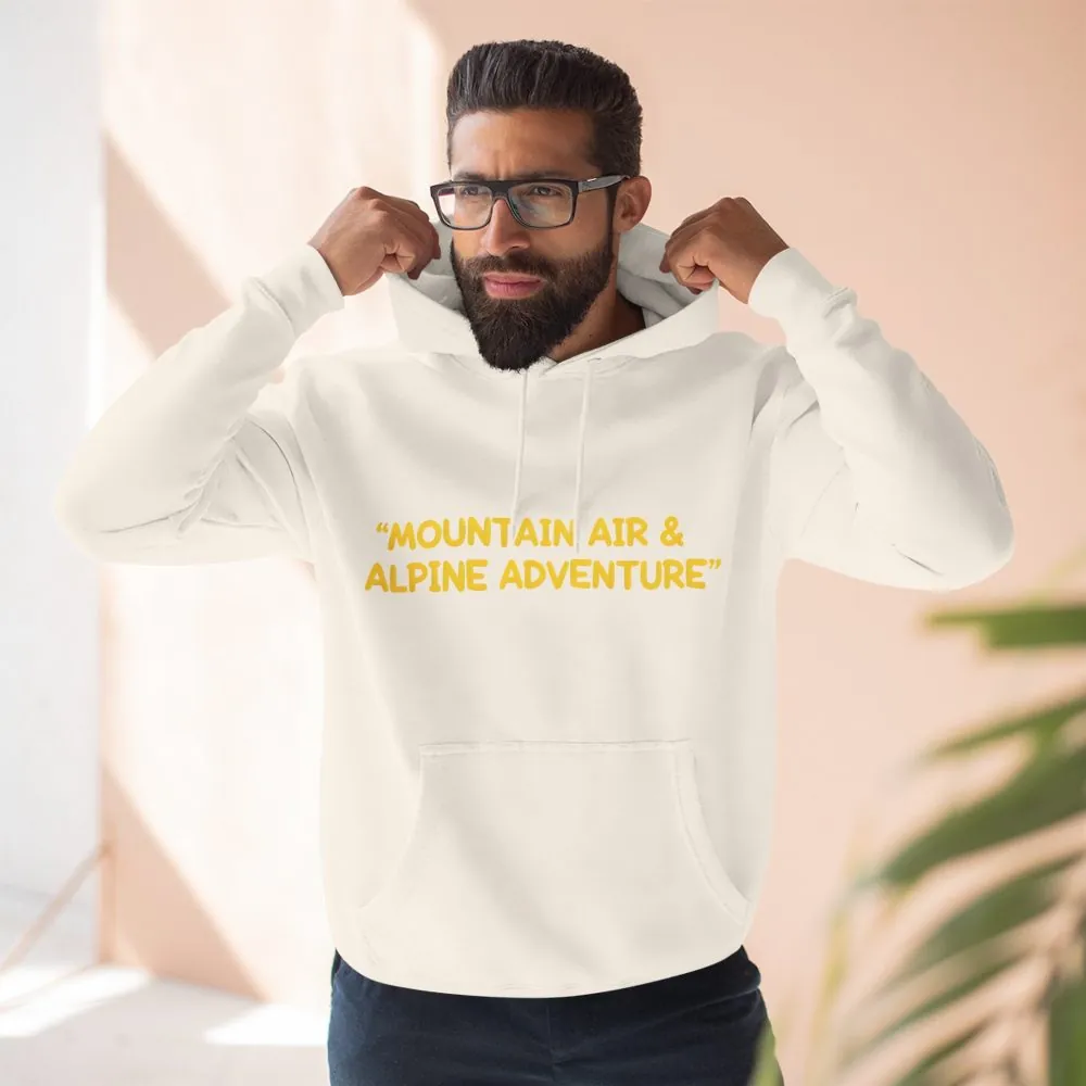 12157250901039192826_2048.jpeg Three-Panel Fleece Hoodie - "Mountain Air And Alpine Adventure"" Design Sitcom-Line