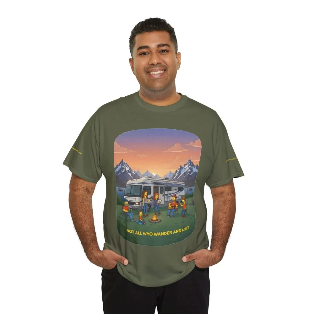 12167733866526484254_2048.jpeg Unisex Heavy Cotton Tee — "Not All Who Wander Are Lost" Design Sitcom-Line