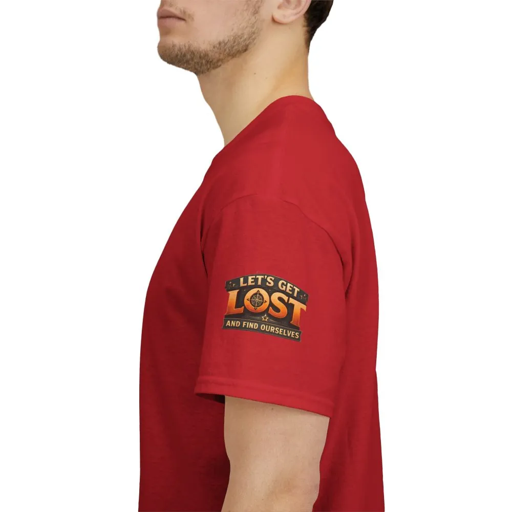 12170097911499678382_2048.jpeg Unisex Heavy Cotton Tee — "Let´s Get Lost And Found Ourselfs" Design Scenic-Line