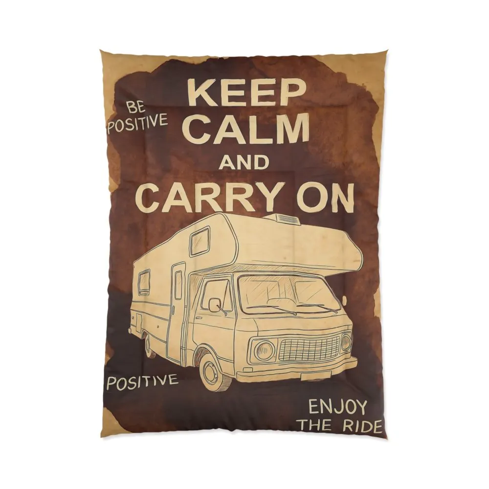 1217519825457446841_2048.jpeg Comforter - "Keep Calm and Carry On" RV Travel Throw Blanket