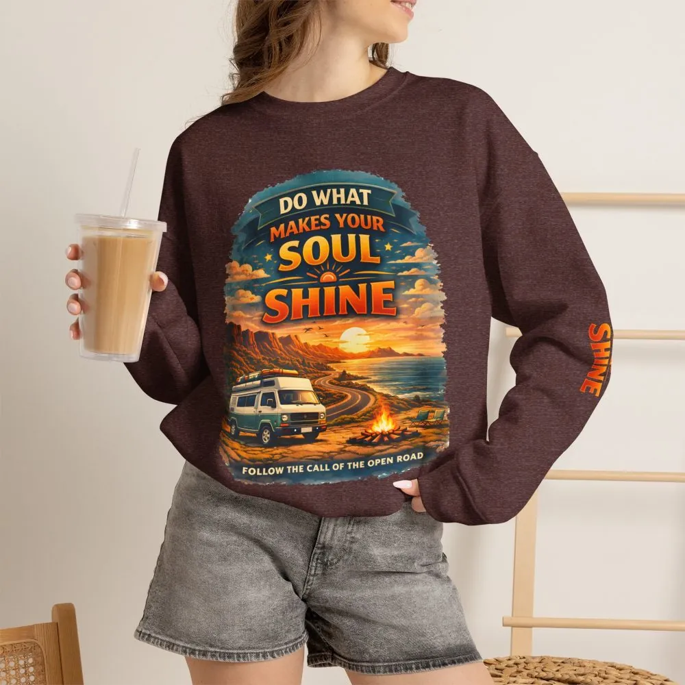 12178613305168160998_2048.jpeg Unisex Heavy Blend™ Crewneck Sweatshirt — "Do What Makes Your Soul Shine" Design Scenic-Line