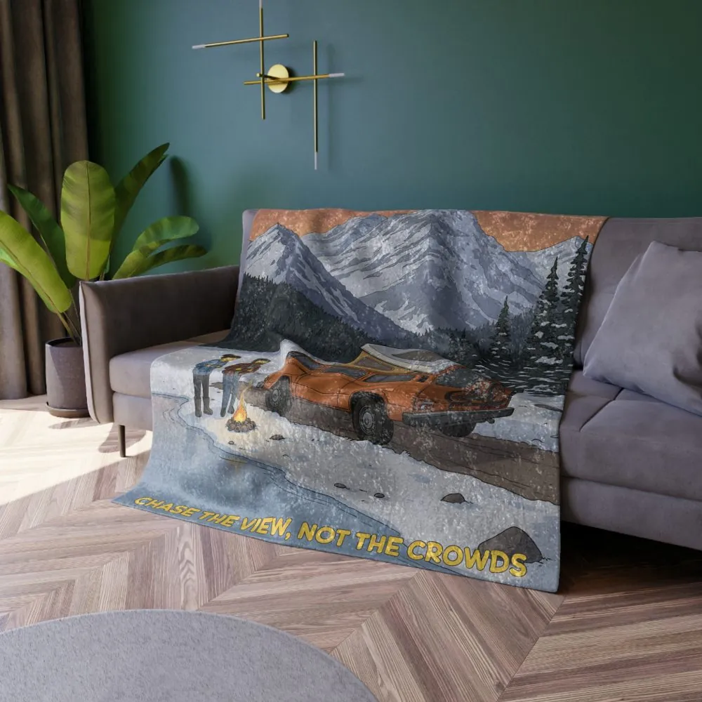1219066603465427148_2048.jpeg Crushed Velvet Blanket —"Chase The Views-Not The Crowds" Design Sitcom-Line (Campervan)