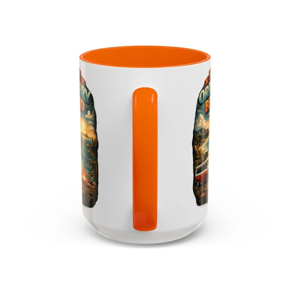 Accent Coffee Mug (11, 15oz) — "Leave Ordinary Behind" Design Scenic-Line