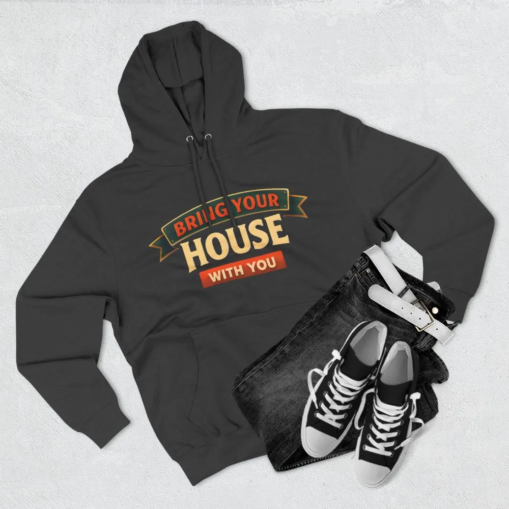 12214501986239498823_2048.jpeg Three-Panel Fleece Hoodie - "Live Is A Journey-Bring Your House With You" Design Scenic-Line