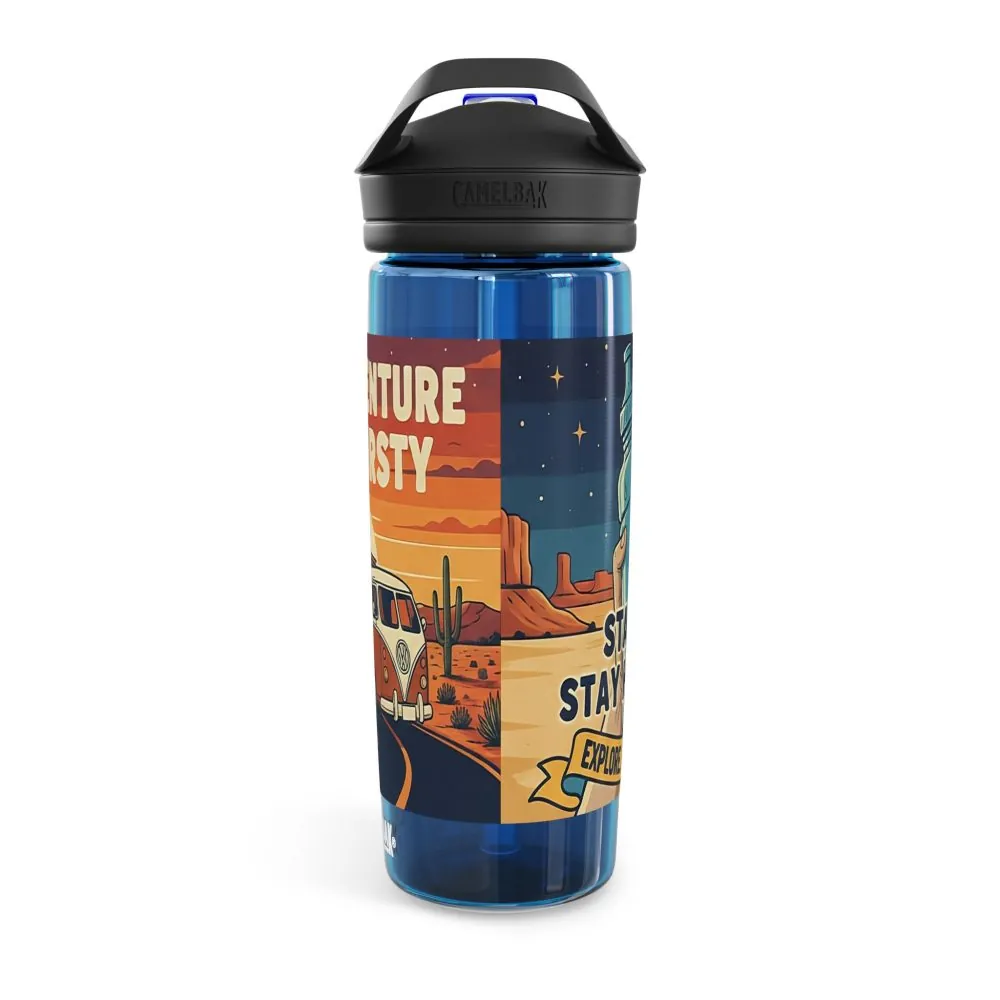 12225109186456941215_2048.jpeg Water Bottle CamelBak — "Adventure Is Thirsty "20oz/25oz Travel Bottle with Retro Road Trip Design
