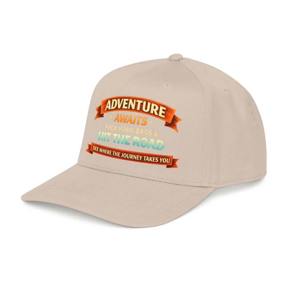 12225394994549657298_2048.jpeg Baseball Cap - "Adventure Awaits-Pack Your Bags" Design Scenic-Line