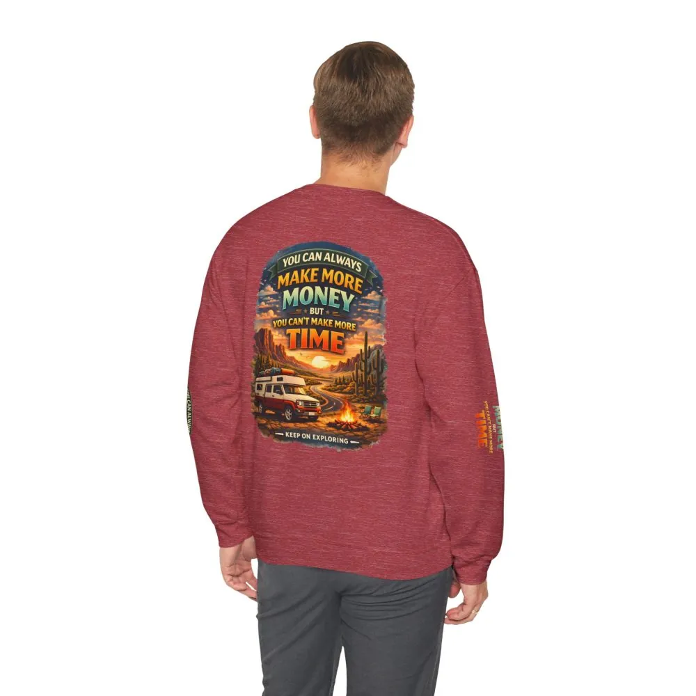 12227366705984822015_2048.jpeg Unisex Heavy Blend™ Crewneck Sweatshirt — "You Can Always Make More Money" Design Scenic-Line