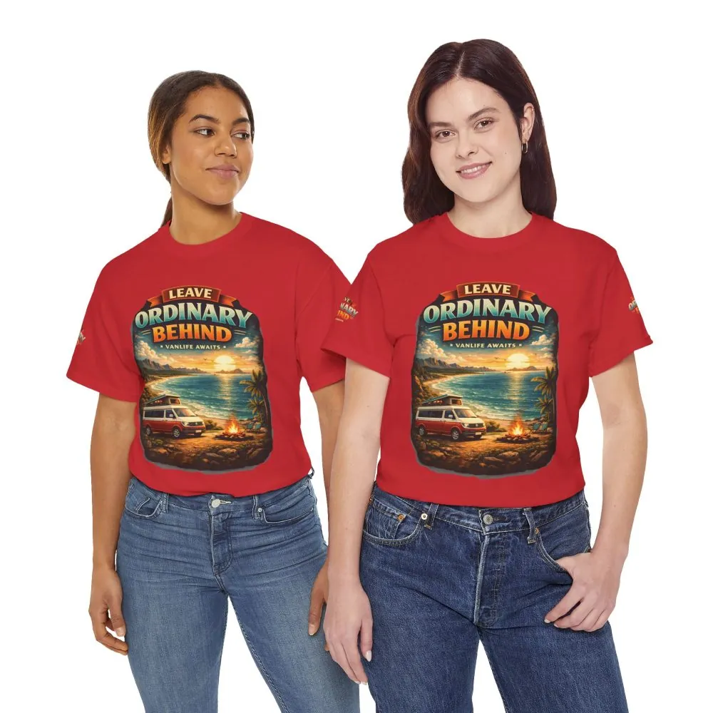 12233553338628597658_2048.jpeg Unisex Heavy Cotton Tee — "Leave Ordinary Behind" Design Scenic-Line