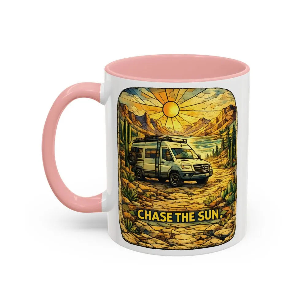 12243426406676899413_2048.jpeg Accent Coffee Mug (11, 15oz) — "Chase The Sun" Design Cubic-Line