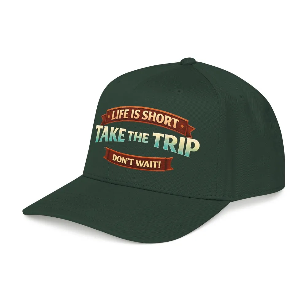 12280491372986724642_2048.jpeg Baseball Cap - "Live Is Short Take The Trip" Design Scenic-Line