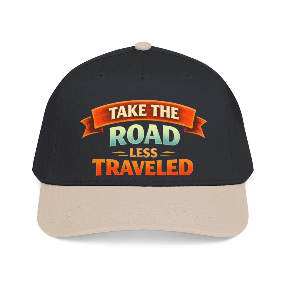 12281074406220076101_2048.jpeg Baseball Cap - "Take The Road Less Traveled" Design Scenic-Line