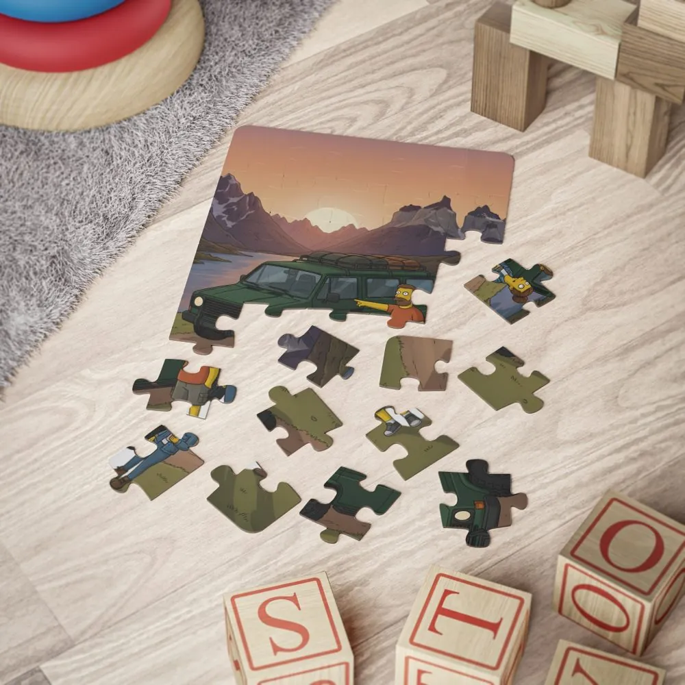 Kids' 30‑Piece Camping Puzzle — Outdoor Sunset Adventure Scene