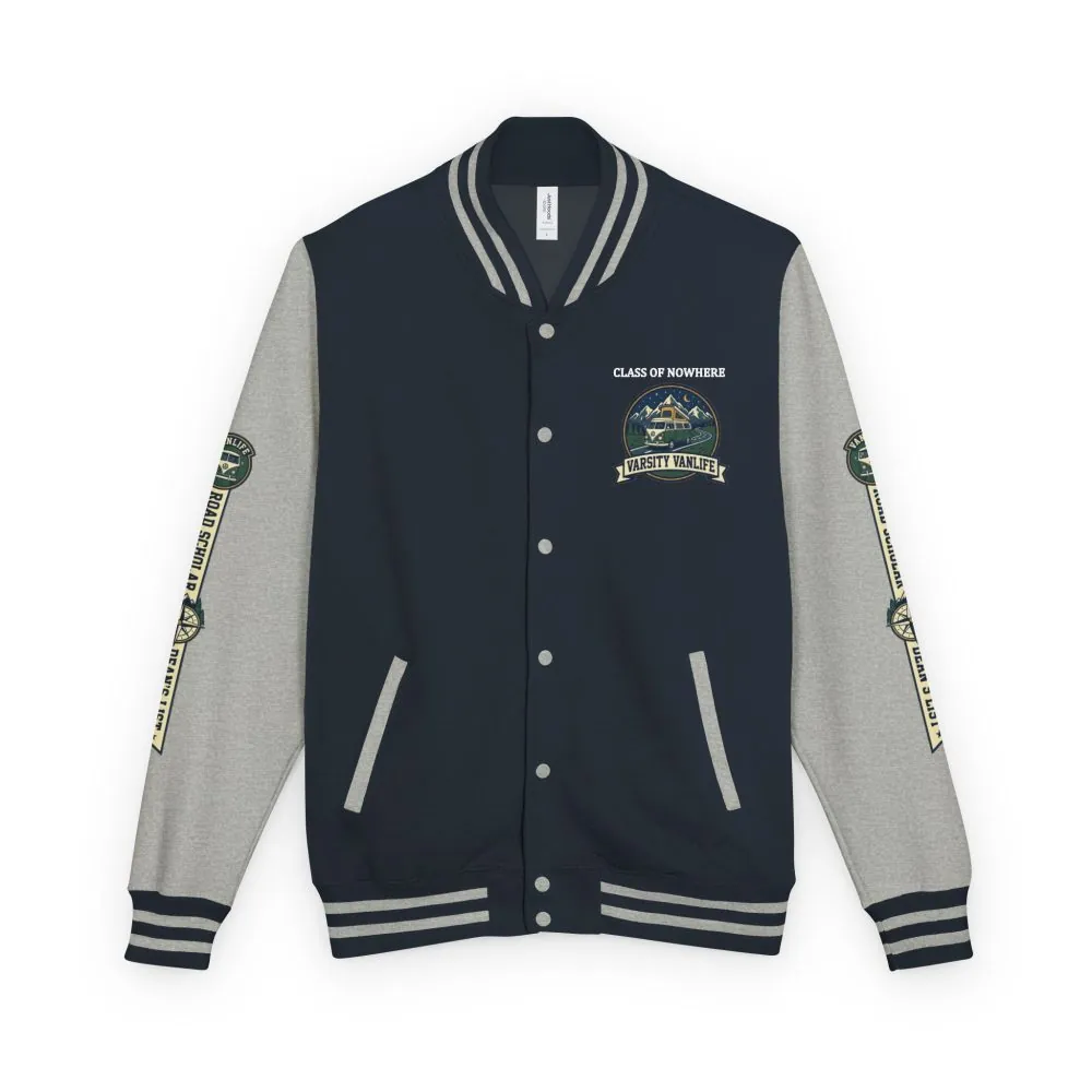 12370181948118613133_2048.jpeg Unisex Heavyweight Letterman Jacket (Awdis) —"Adventure Academy" Road Trip Team Varsity Jacket