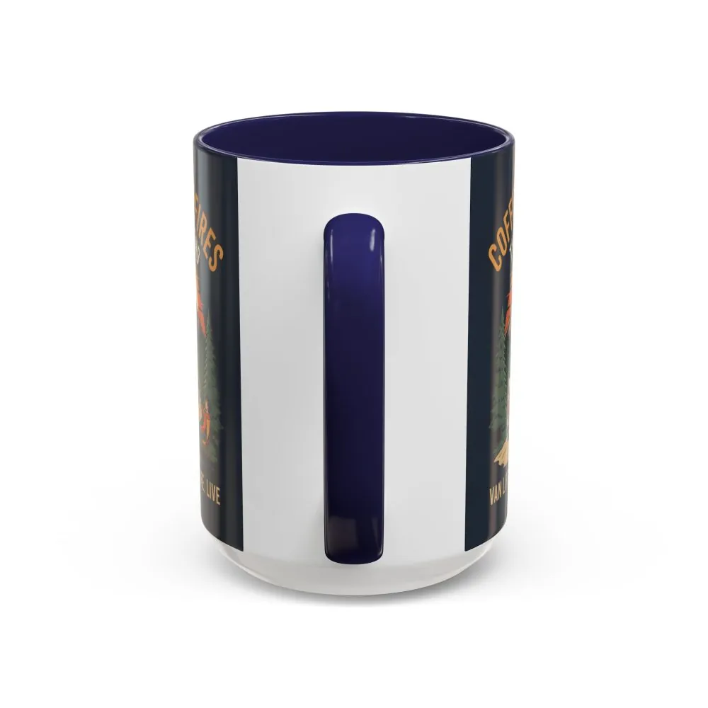 Accent Coffee Mug (11, 15oz) — "Coffee and campfires"