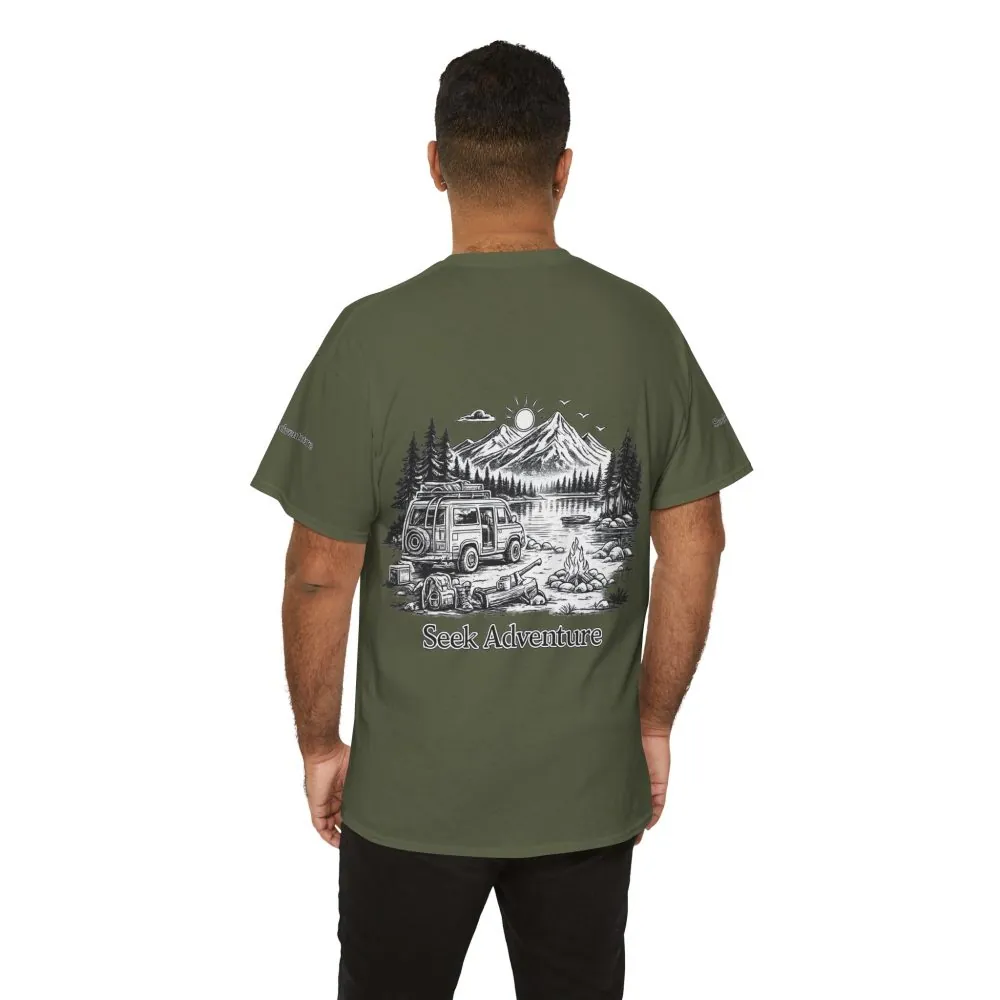 12404014135063935586_2048.jpeg Unisex Heavy Cotton Tee — "Seek Adventure" Design Minimal-Line