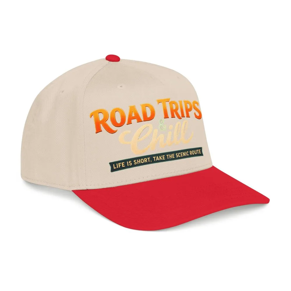 1241920854248985755_2048.jpeg Baseball Cap - "Road Trips And Chill" Design Scenic-Line