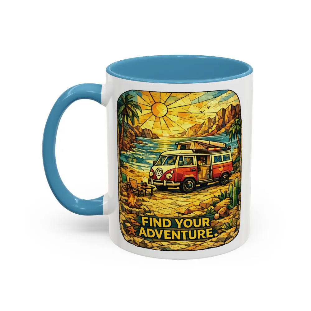 12425562468803933419_2048.jpeg Accent Coffee Mug (11, 15oz) — ""Find Your Adventure"" Design Cubic-Line