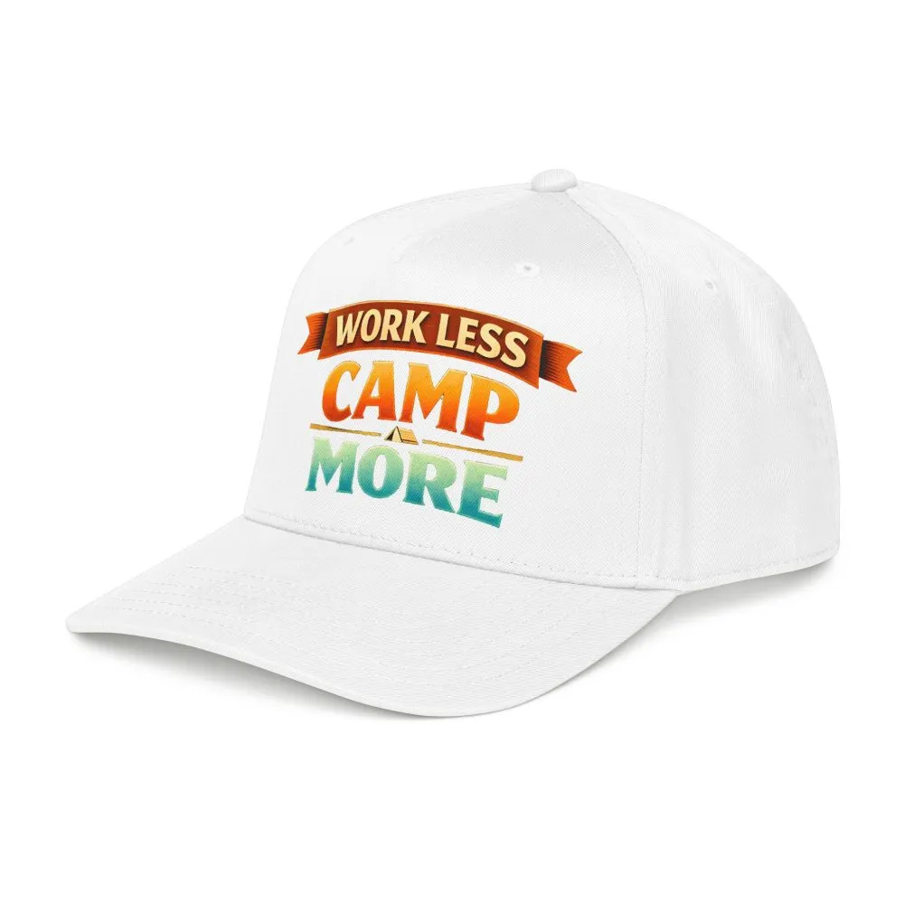 12448657395145539741_2048.jpeg Baseball Cap - "Work Less-Camp More" Design Scenic-Line