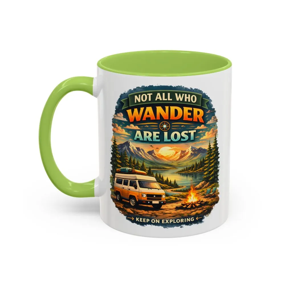 12467946812511544759_2048.jpeg Accent Coffee Mug (11, 15oz) — "Not All Who Wander Are Lost" Design Scenic-Line