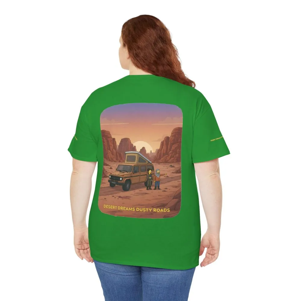 12467961515180159415_2048.jpeg Unisex Heavy Cotton Tee — "Desert Dreams Dusty Roads" Design Sitcom-Line