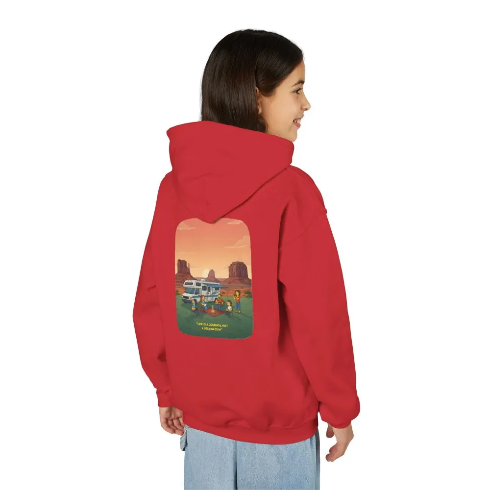 12473030362371874774_2048.jpeg Youth Hoodie(Gildan) – "Life Is A Journey-Not A Destination" (Design Sitcom-Line)