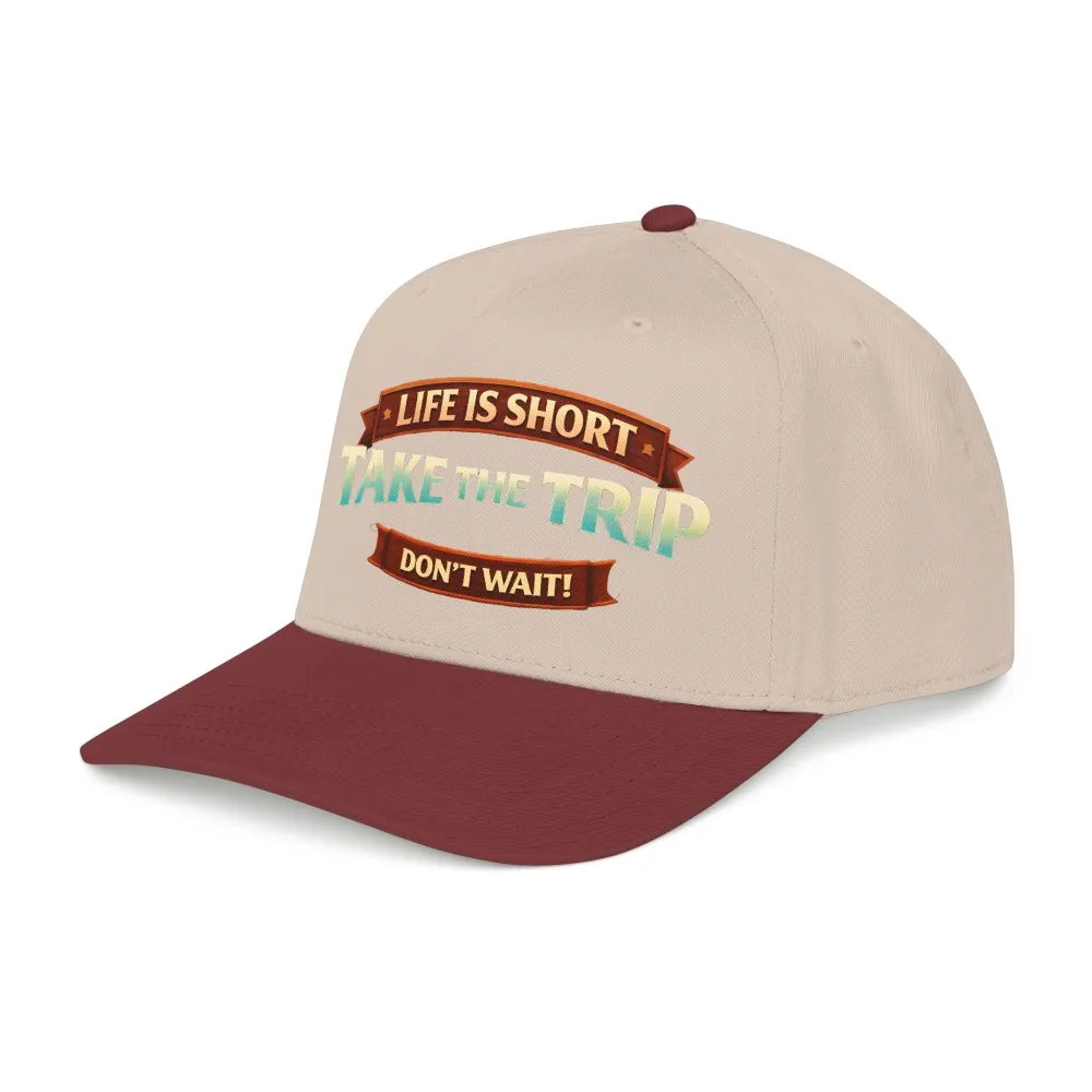12508863774330578258_2048.jpeg Baseball Cap - "Live Is Short Take The Trip" Design Scenic-Line