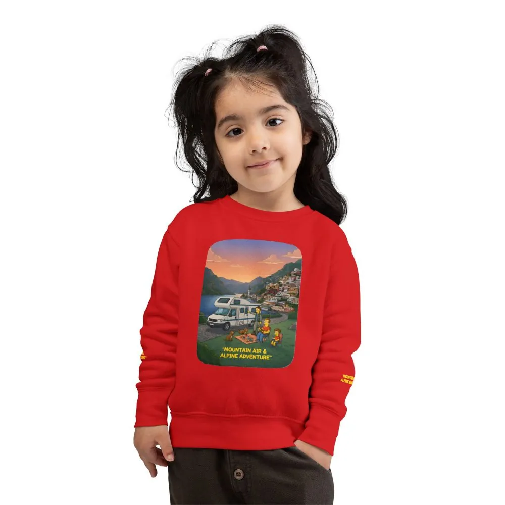 Toddler Sweatshirt - "Mountain Air-Alpine Adventure" (Design Sitcom-Line)