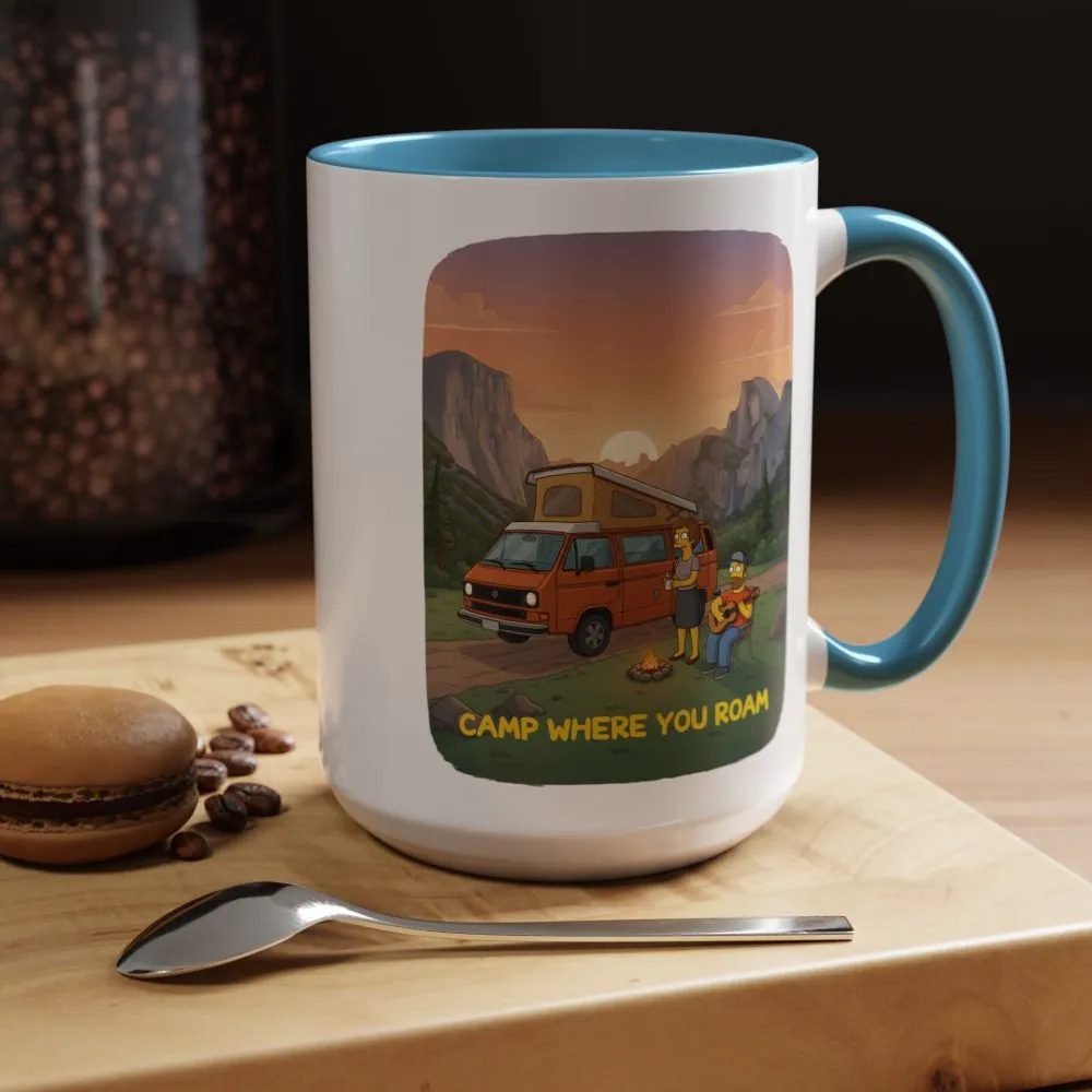 12535074318114834013_2048.jpeg Accent Coffee Mug (11, 15oz) — "Camp Where You Roam" Design Sitcom-Line