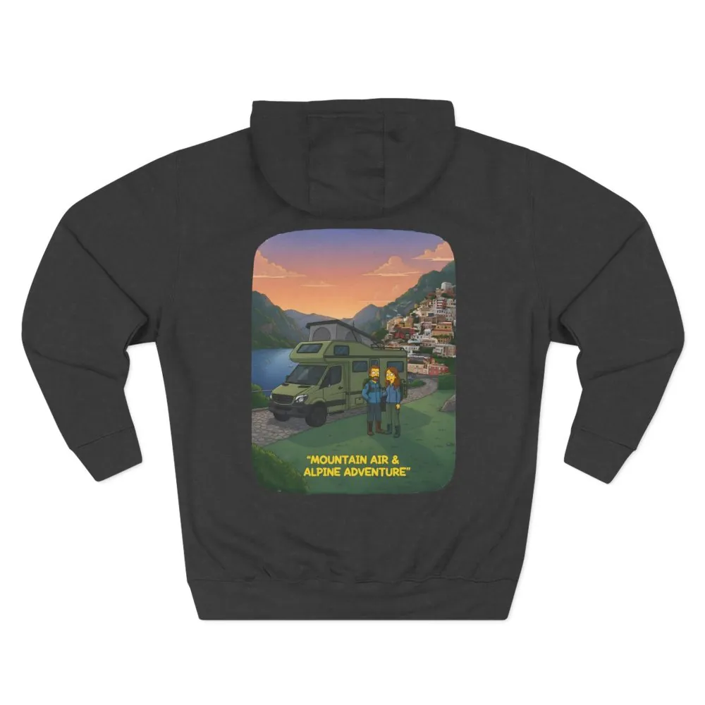 12539350511147872561_2048.jpeg Three-Panel Fleece Hoodie - "Mountain Air And Alpine Adventure"" Design Sitcom-Line