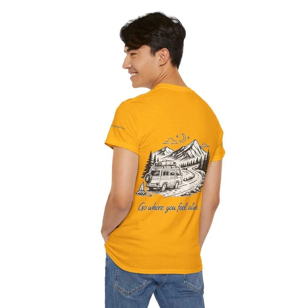 12547308063748297950_2048.jpeg Unisex Heavy Cotton Tee — "Go Where You Feel Alive" Design Minimal-Line