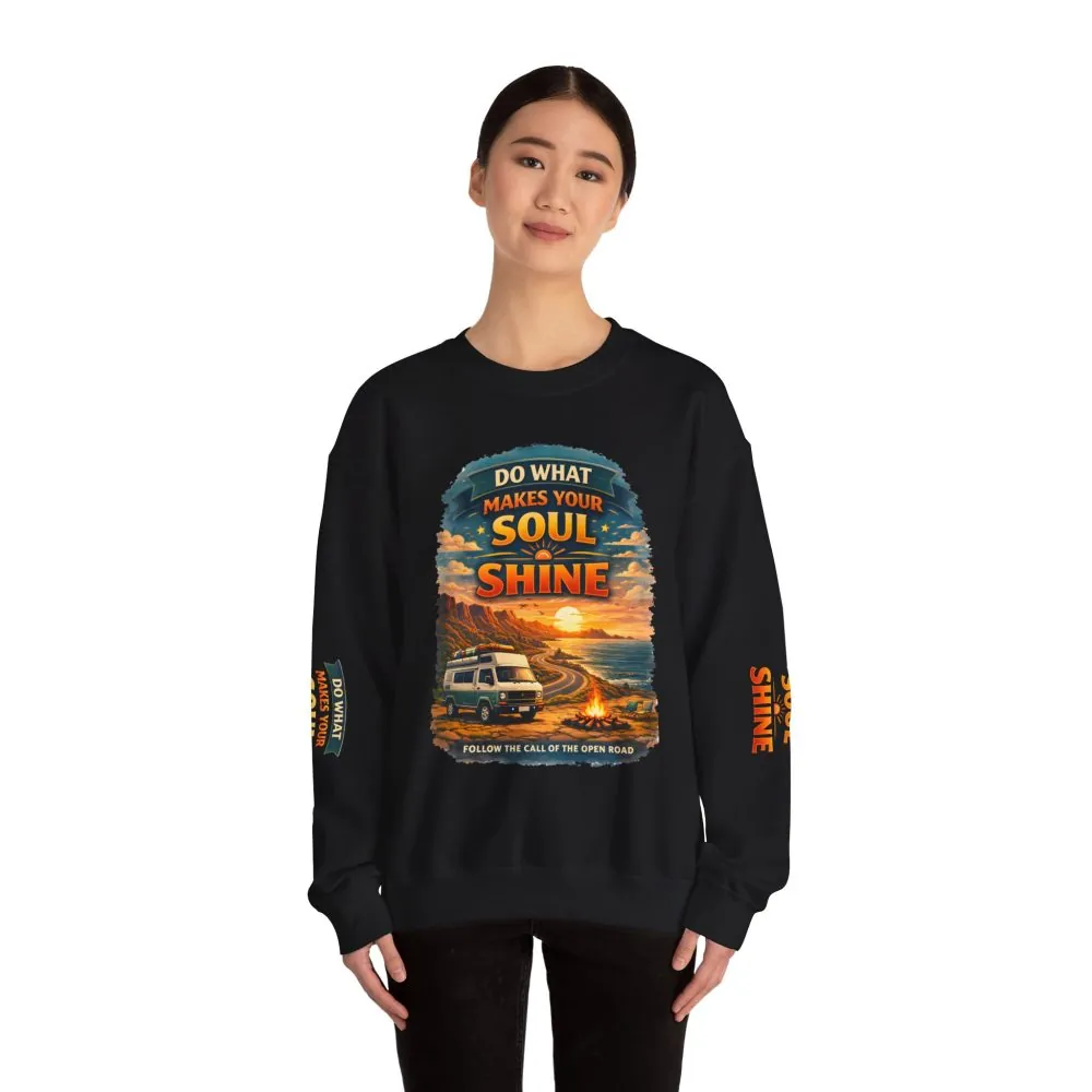 12551501103482709884_2048.jpeg Unisex Heavy Blend™ Crewneck Sweatshirt — "Do What Makes Your Soul Shine" Design Scenic-Line