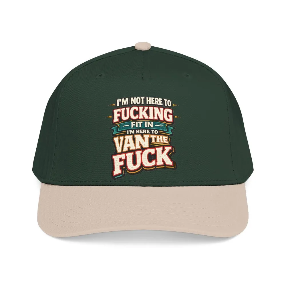 12575074886239053521_2048.jpeg Baseball Cap - "I´m Not Here To Fucking Fit In" Design F**K-Line