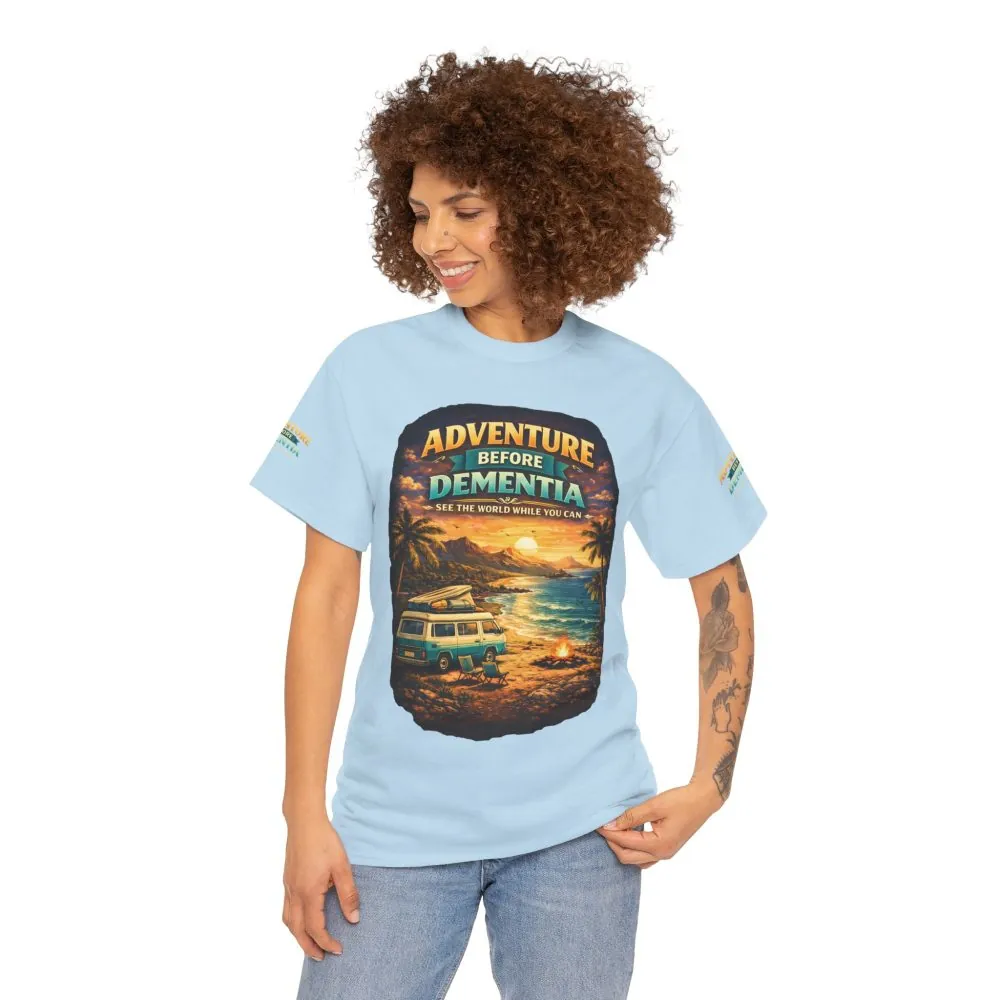 12576371108658551781_2048.jpeg Unisex Heavy Cotton Tee — "Adventure Before Dementia" Design Scenic-Line