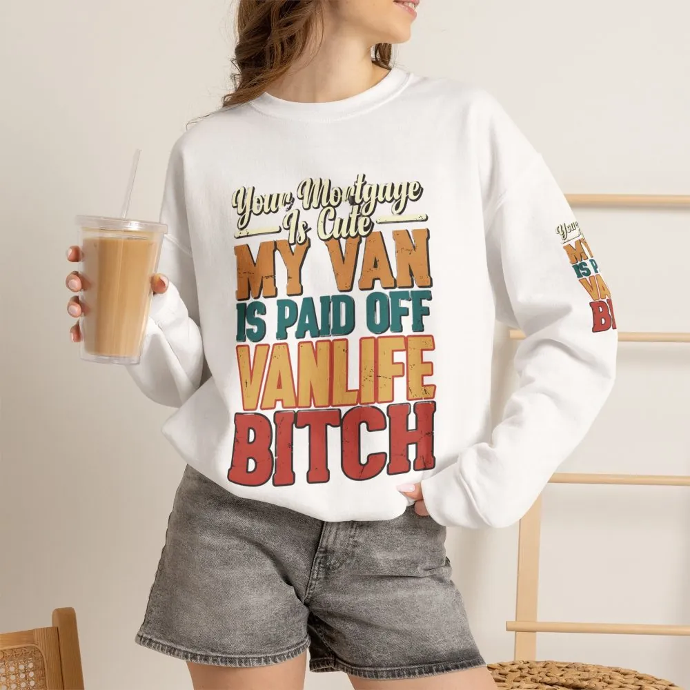 12596433599140646141_2048.jpeg Unisex Heavy Blend™ Crewneck Sweatshirt — "Your Mortgage Is Cute" Design F**K-Line