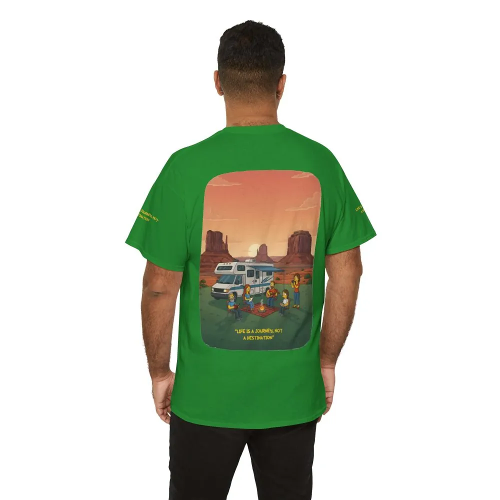 12615819855624262986_2048.jpeg Unisex Heavy Cotton Tee — "Life Is A Journey-Not A Destination" Design Sitcom-Line